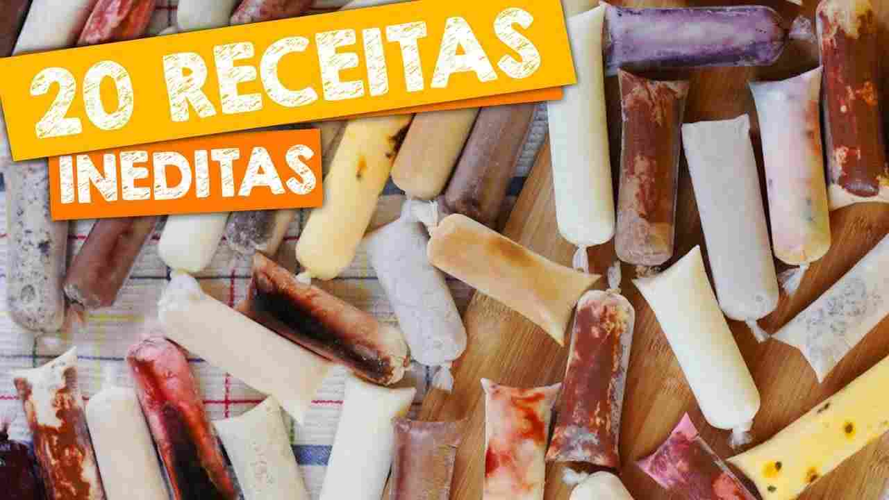 20 Receitas de Geladinho Gourmet - Dindin Gourmet - Chup Chup - Sacolé - Flau Cremoso