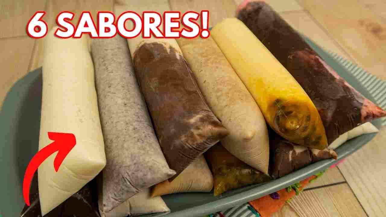 Geladinho Gourmet: 6 Sabores com 1 Receita (Os Mais Vendidos) Venda Muito no Calor!
