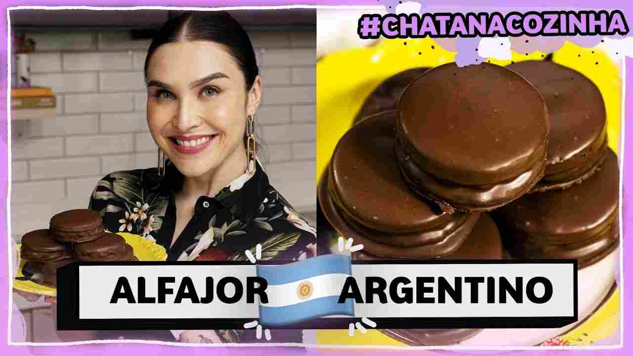 Receita de Alfajor Argentino Lu Ferreira Chata de Galocha