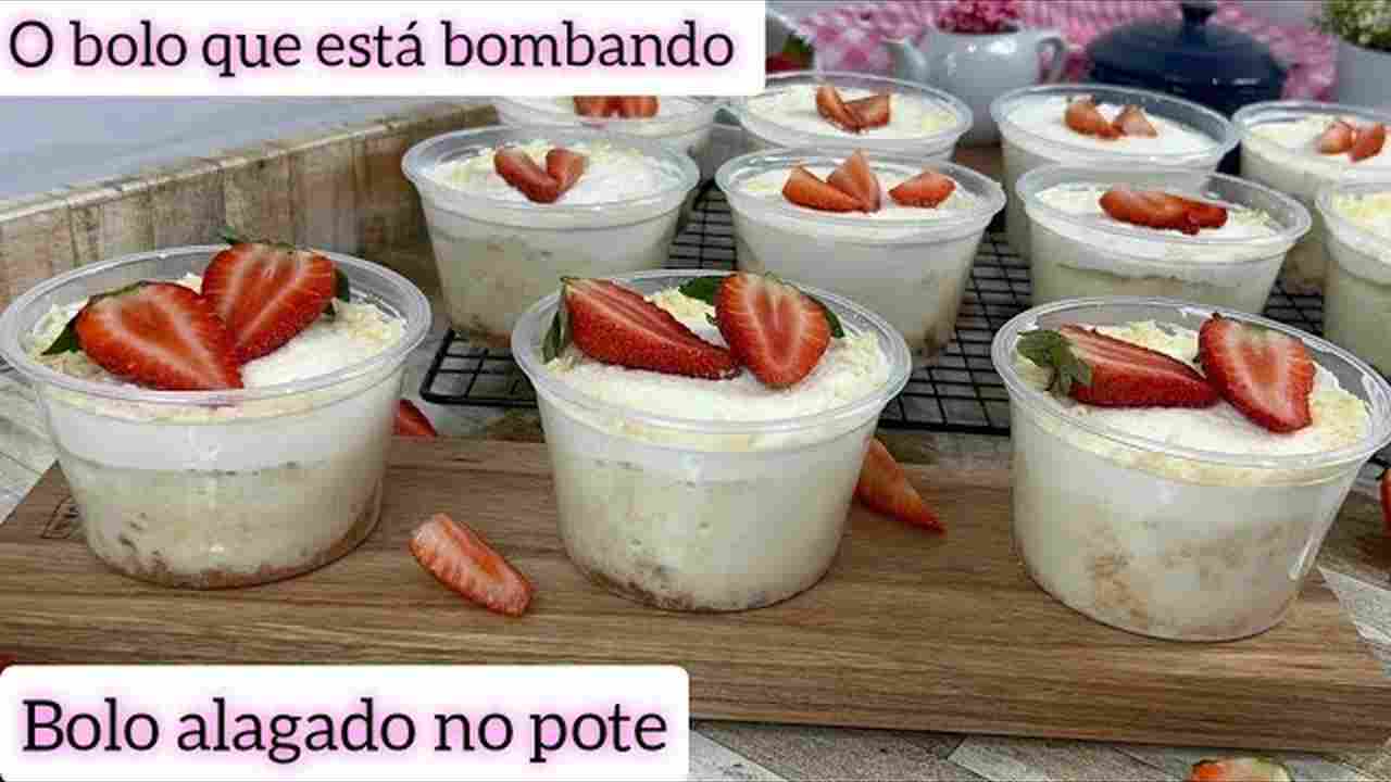 Tendência - Bolo Alagado no Pote - A Melhor Forma de Vender - A Sensação do Momento -faça e Venda