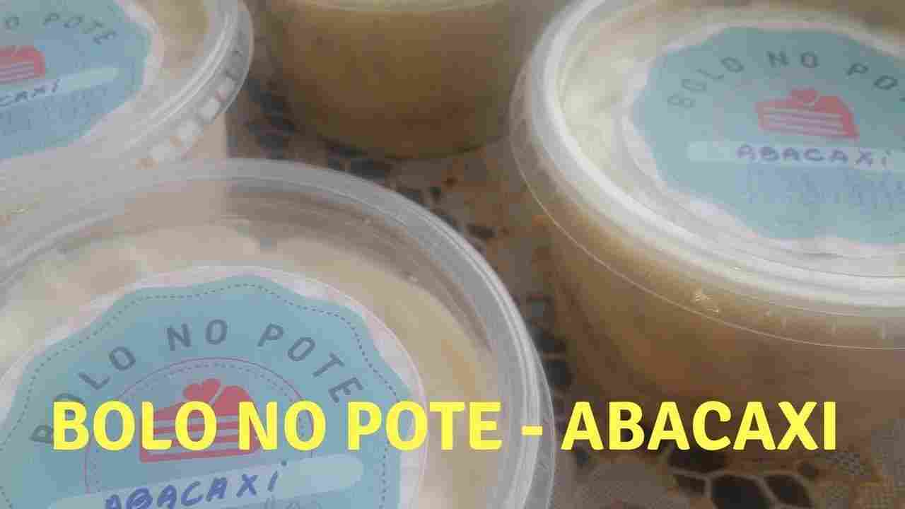 Bolo no Pote de Abacaxi / Como Fazer Bolo no Pote de Abacaxi
