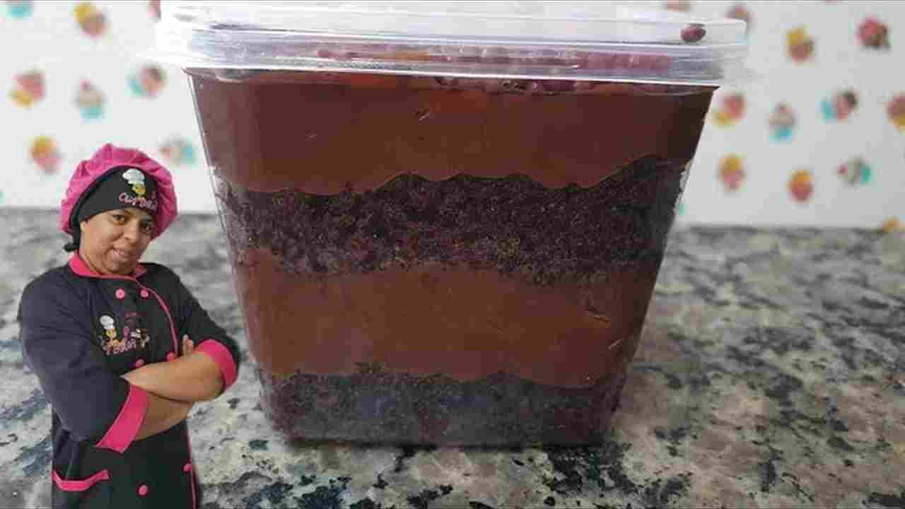 Bolo de Pote de Chocolate Cremoso