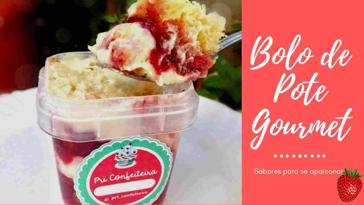 Bolo de Pote Gourmet- Creme de Ninho com Morangos