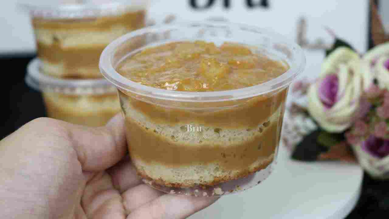 Bolo no Pote Doce de Leite com Abacaxi - Faça e Venda Bolo Doce de Leite com Abacaxi Bru na Cozinha