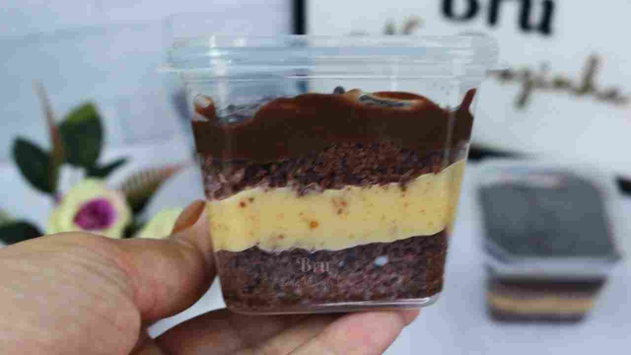 Delícia de Bolo no Pote de Paçoca com Brigadeiro - Faça e Venda Bolo no Pote