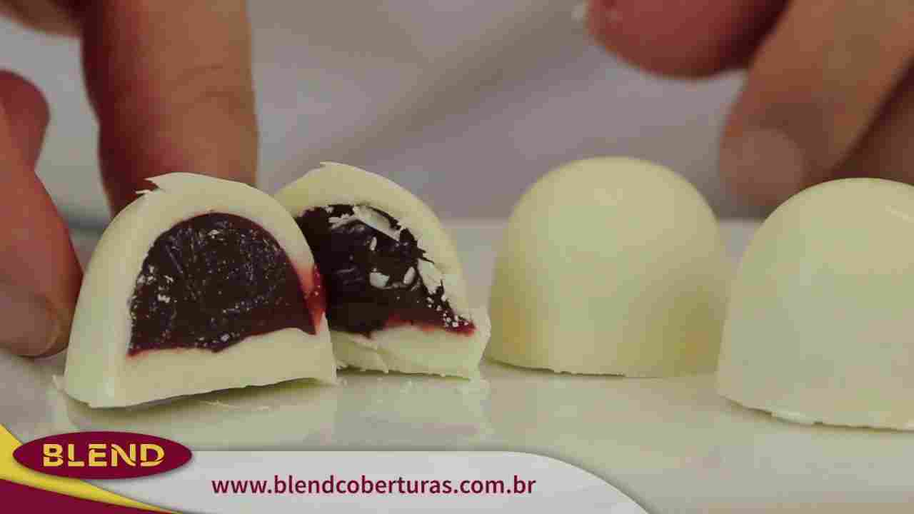 Bombom de Frutas Vermelhas e Amarena