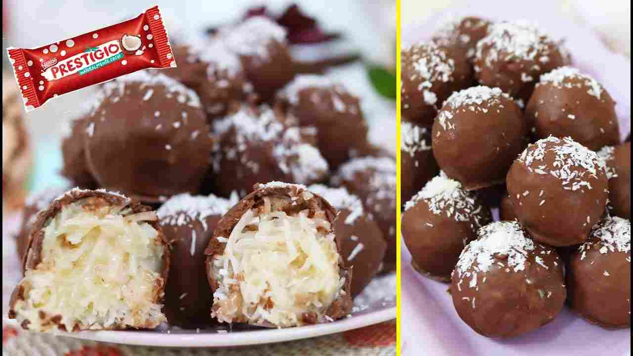 Bombom de Prestigio - Apenas 3 Ingredientes -cremoso por Dentro e Crocante por Fora - Dika da Naka