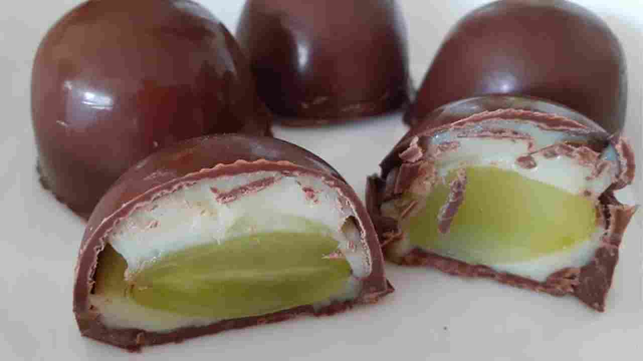 Bombom de Uva - Como Fazer Bombom Recheado com Frutas