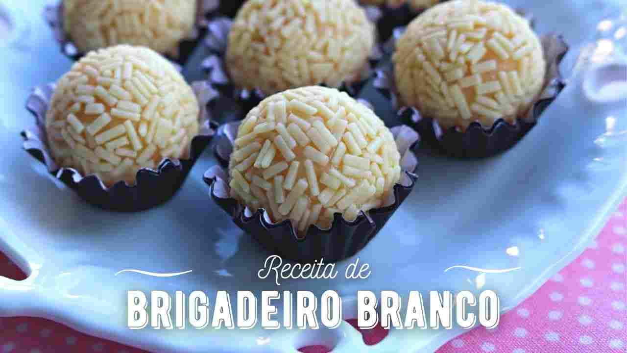 Receita de Brigadeiro Branco Gourmet