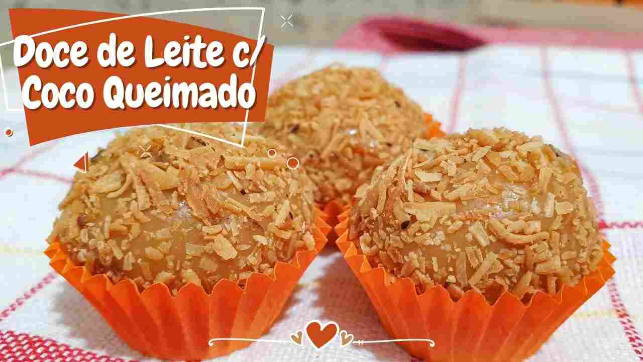 Brigadeiro de Doce de Leite com Coco Queimado