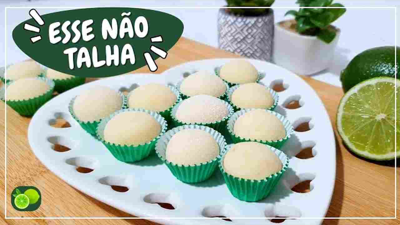 Brigadeiro de Limão (Com o Suco da Fruta) que Não Talha!!!