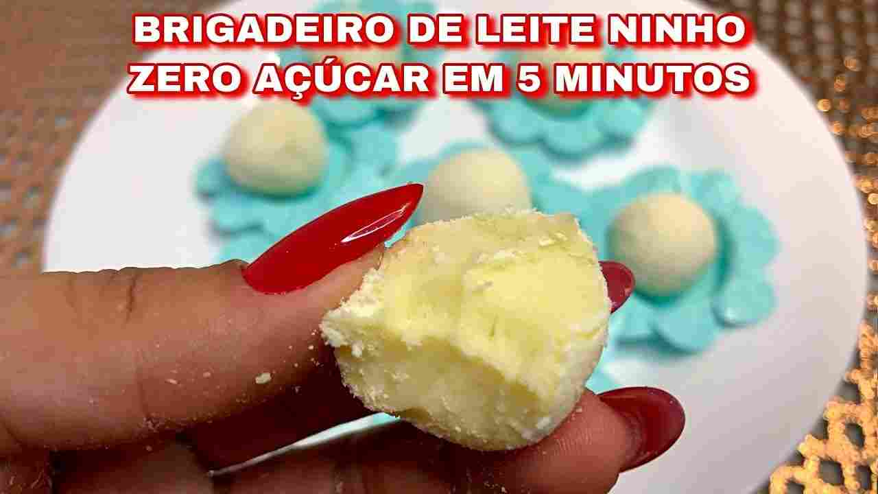 Brigadeiro Fit de Leite Ninho - Zero Açúcar e Não Vai ao Fogo - Seca Fran