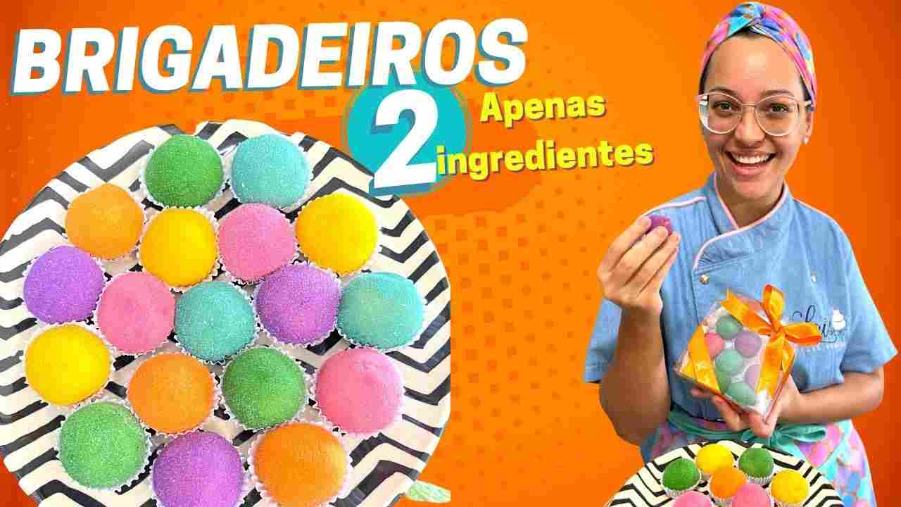 Brigadeiros Coloridos Só Vai 2 Ingredientes Não Vai Corante na Massa