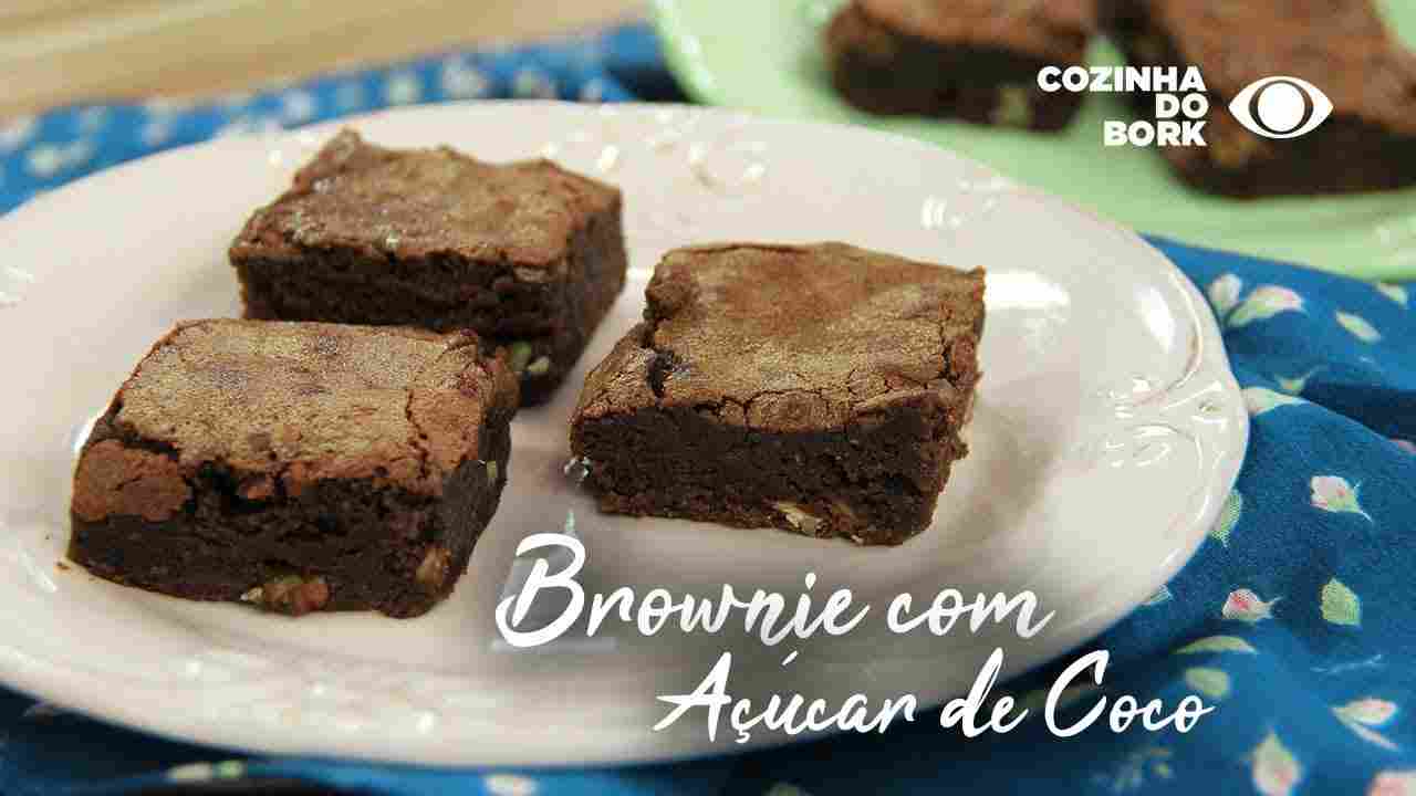 Brownie com Açúcar de Coco - Cozinha do Bork