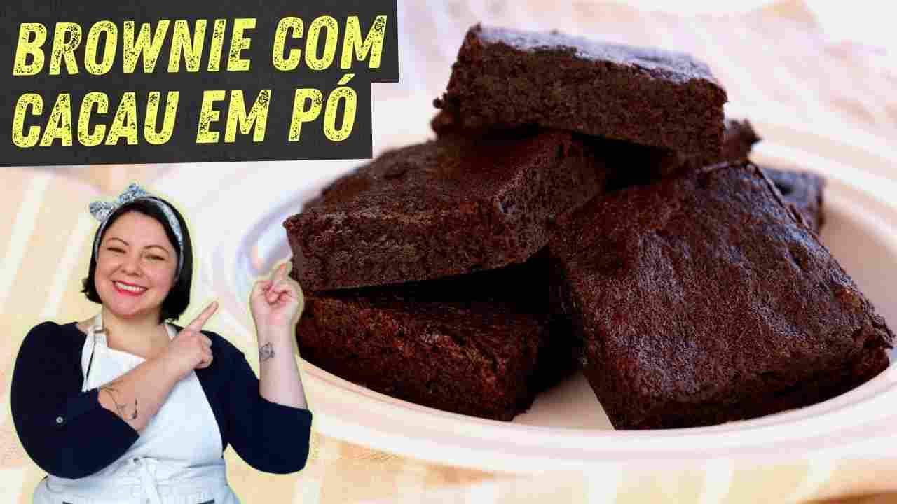 Brownie com Cacau em Pó