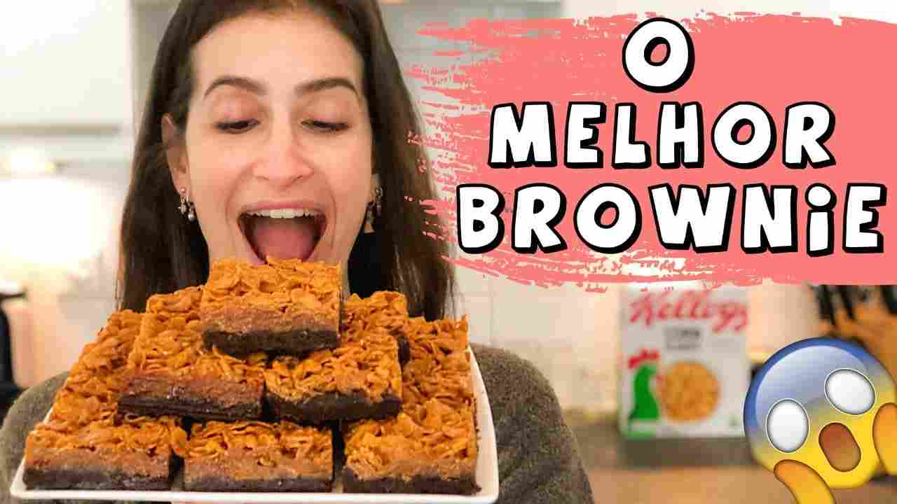 Brownie de Chocolate com Cobertura de Caramelo, Fácil e Delicioso // Gringa Brasileira