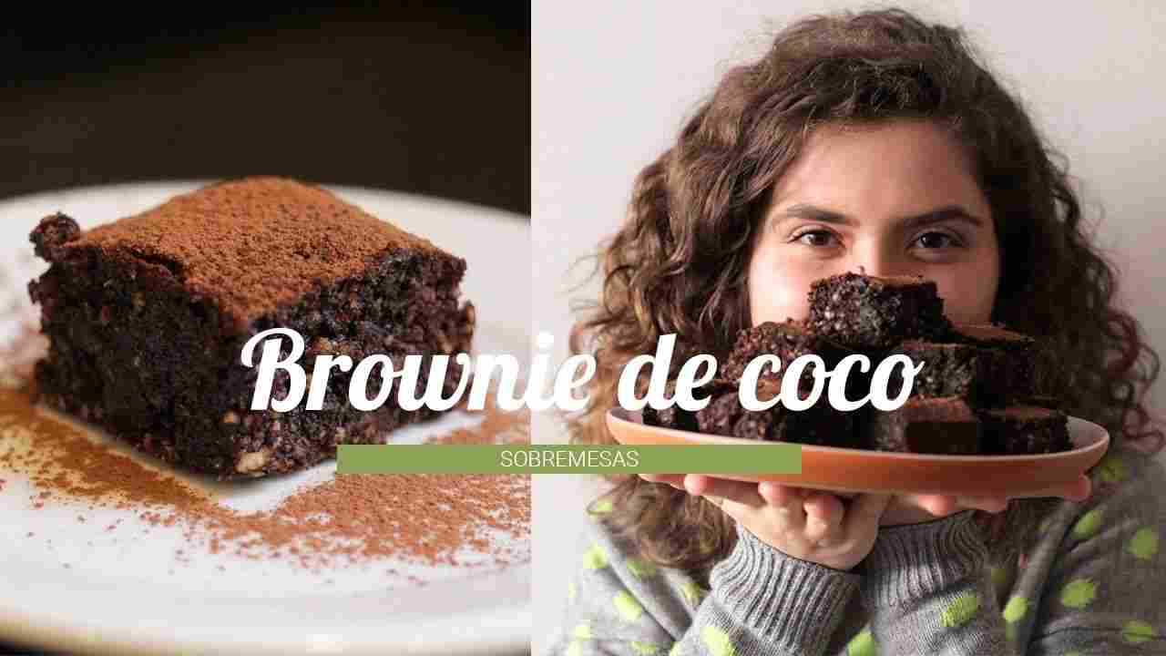 Brownie de Coco Super Chocolatudo! sem Leite, sem Glúten Sobremesas do Dia a Dia Marina Morais