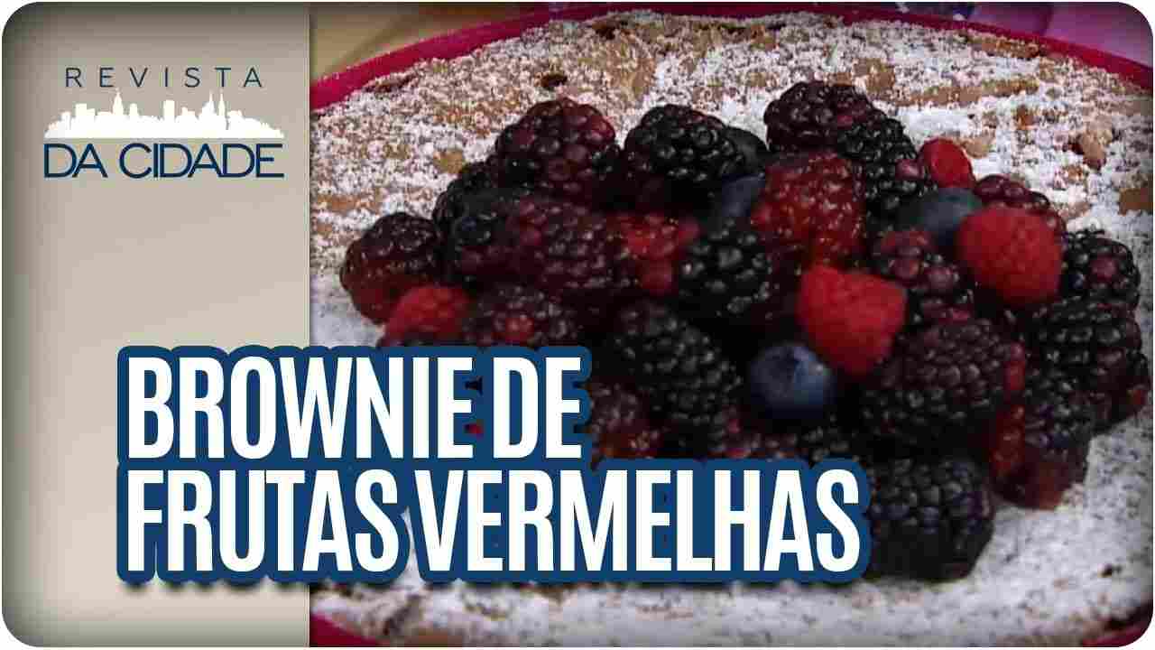 Brownie de Frutas Vermelhas - Revista da Cidade (22/11/2016)