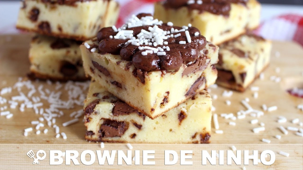 Brownie de Leite em Pó com 3 Ingredientes