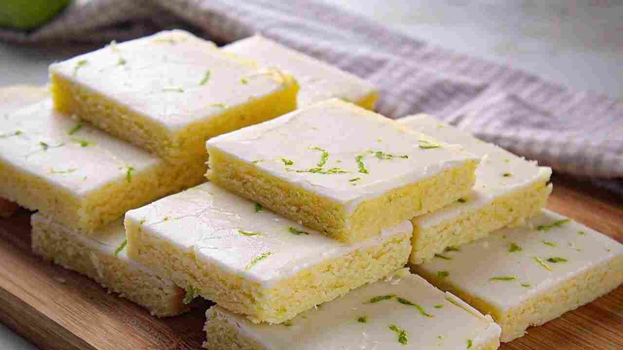 Receita de Blondie de Limão Doçura Suave e Fácil Brownie de Limão