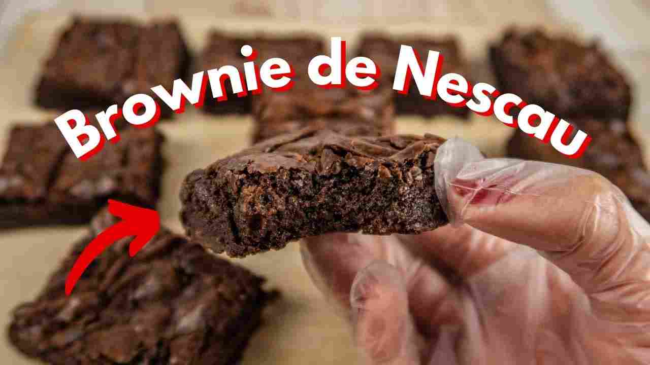 Brownie de Nescau (Com Casquinha no Topo): Receita Fácil e Deliciosa!