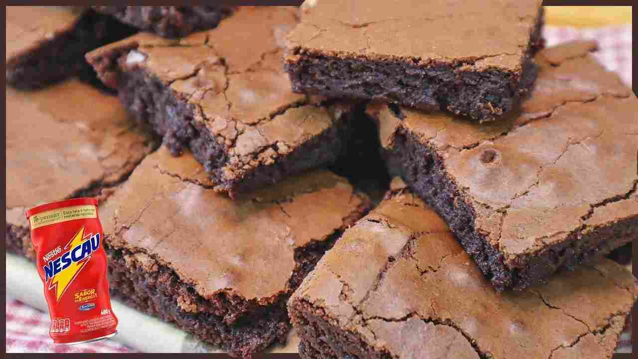 Esse Brownie de Nescau É uma Delicia e com Casquinha I Brownie Fácil I Receitas de Pai