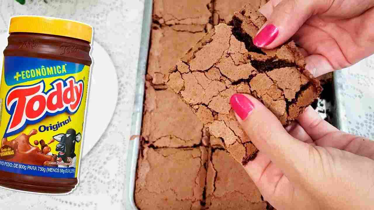 O Melhor Brownie de Toddy Casquinha Perfeita e Molhadinho - Tamires Mota