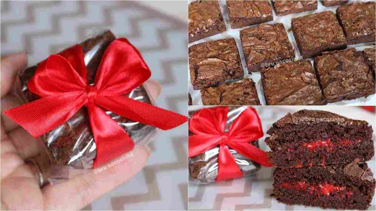 Brownie Recheado - O Melhor Brownie de Todos - Faça e Venda - Bru na Cozinha