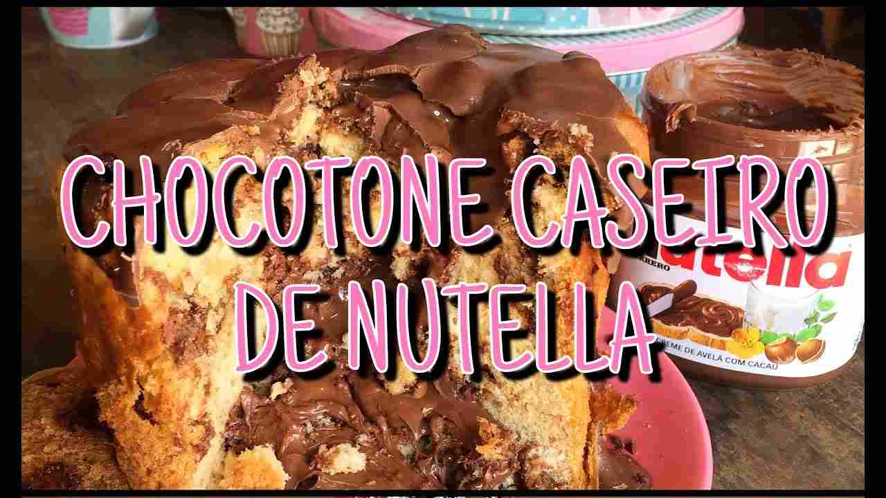 Chocotone Caseiro com Recheio de Nutella