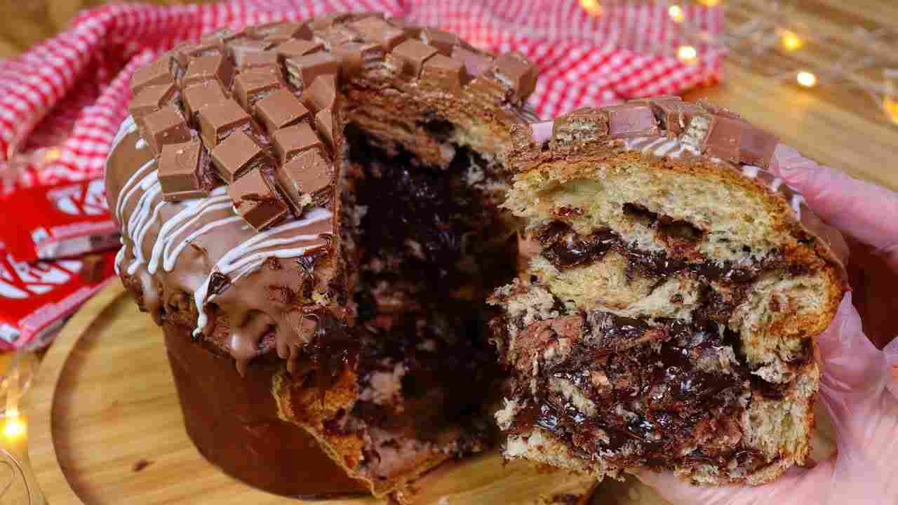 Mega Recheado e Delicioso Chocotone de Brigadeiro e Kit Kat Faça e Venda de Natal