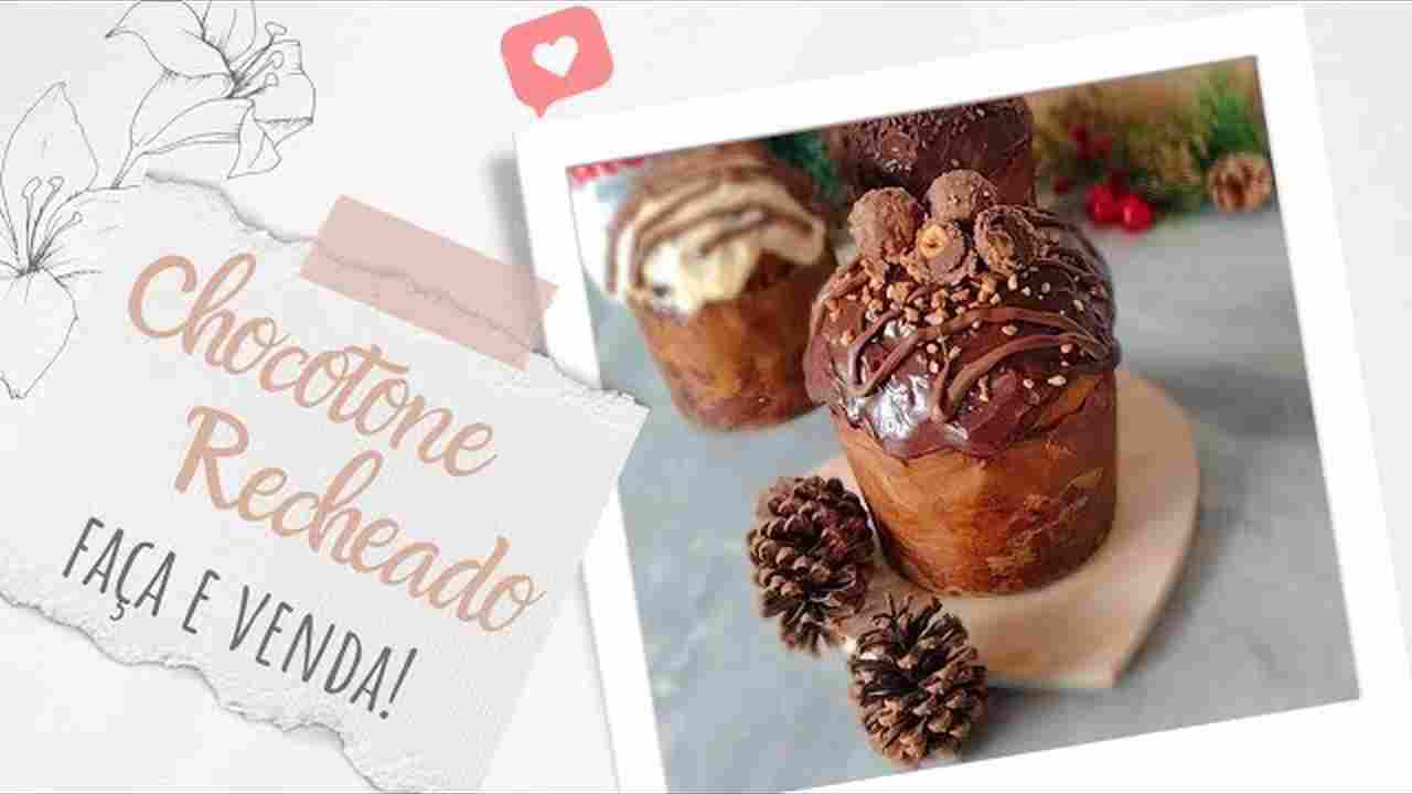 Chocotone Recheado Ferrero Rocher / Faça e Venda / Natal