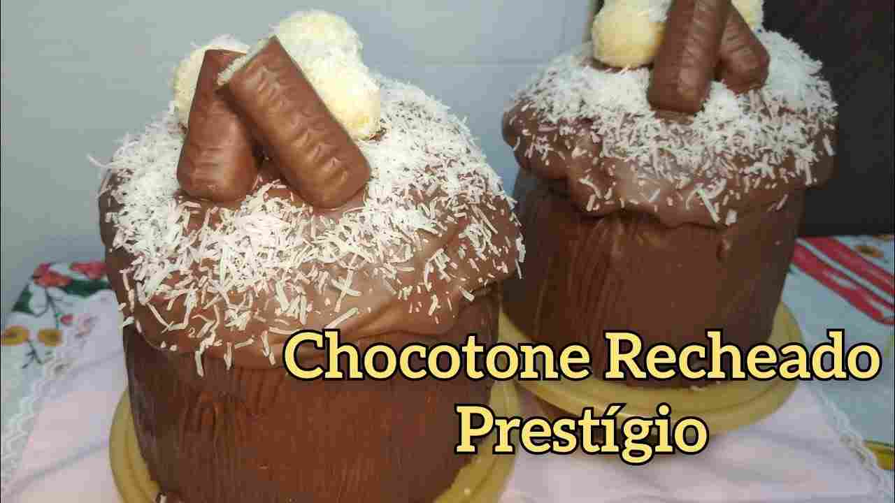 Chocotone Recheado Prestígio!!! Econômico e Fácil!