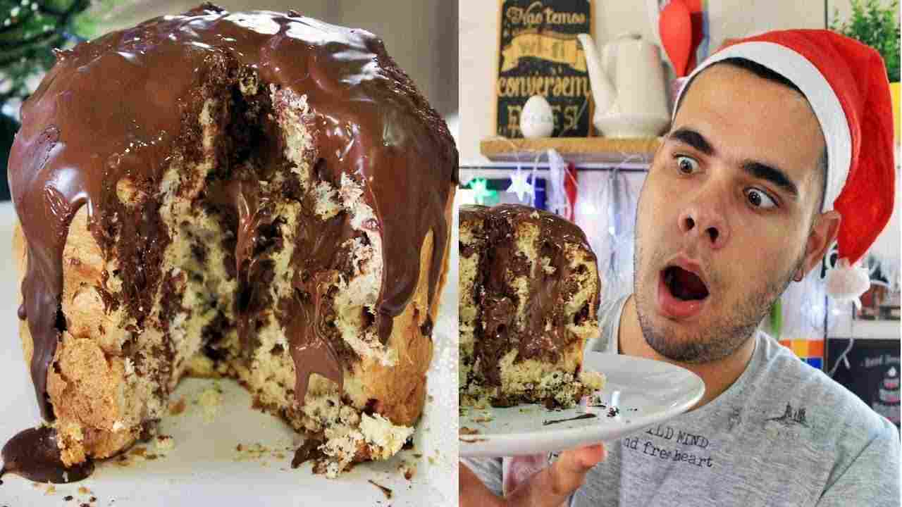 Chocotone Trufado com Nutella Menino Prendado