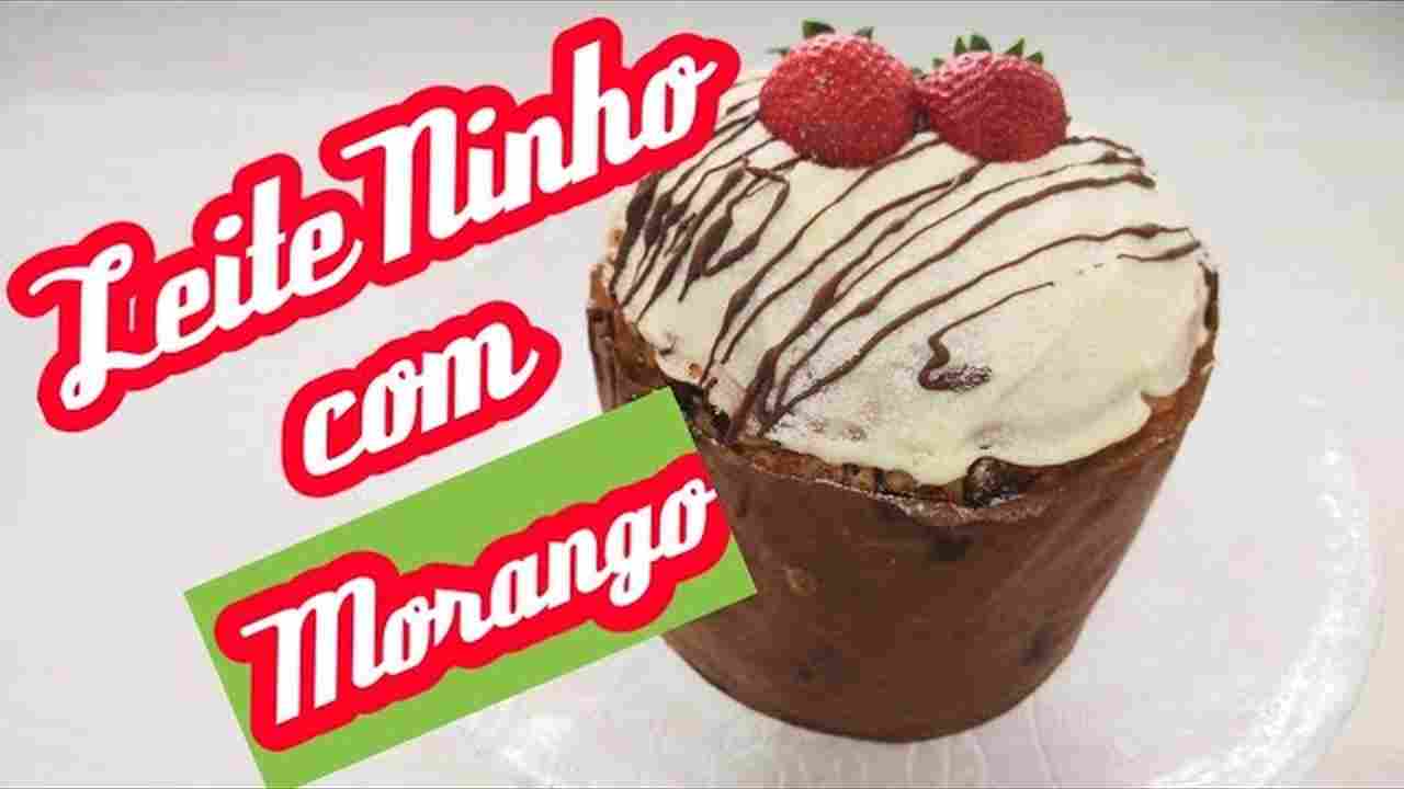 Chocotone Trufado ( Leite Ninho com Morangos)