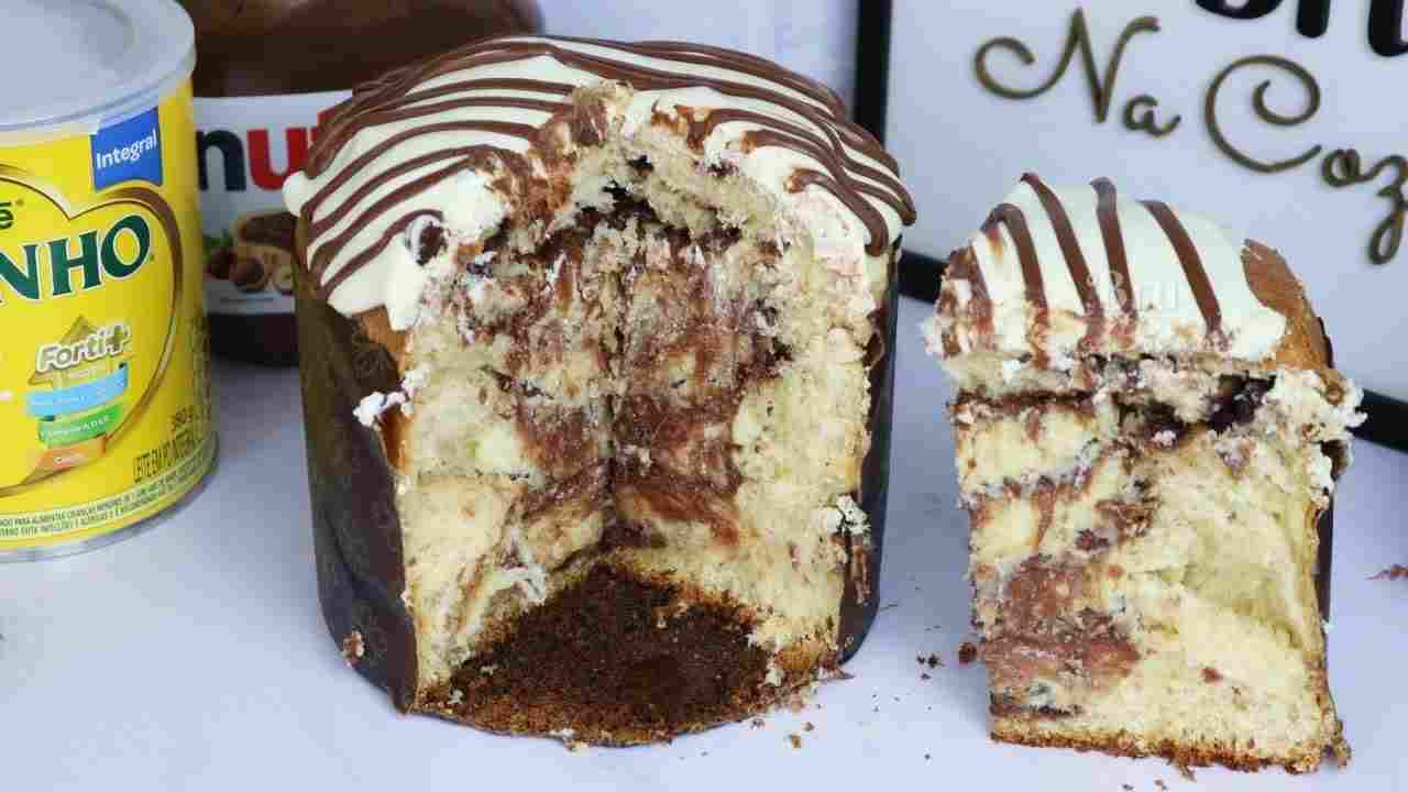 O Melhor Chocotone Trufado Leite Ninho com Nutella - Chocotone Trufado- Natal 2022 Bru na Cozinha