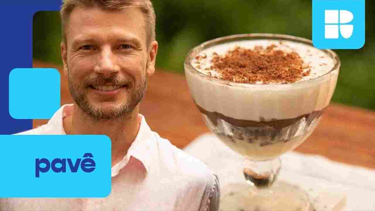 Como Preparar Pavê com Biscoito Wafer e Chocolate ao Leite! Rodrigo Hilbert Tempero de Família
