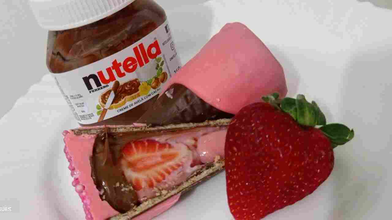 Cone de Morango com Nutella - Faça e Venda Muito