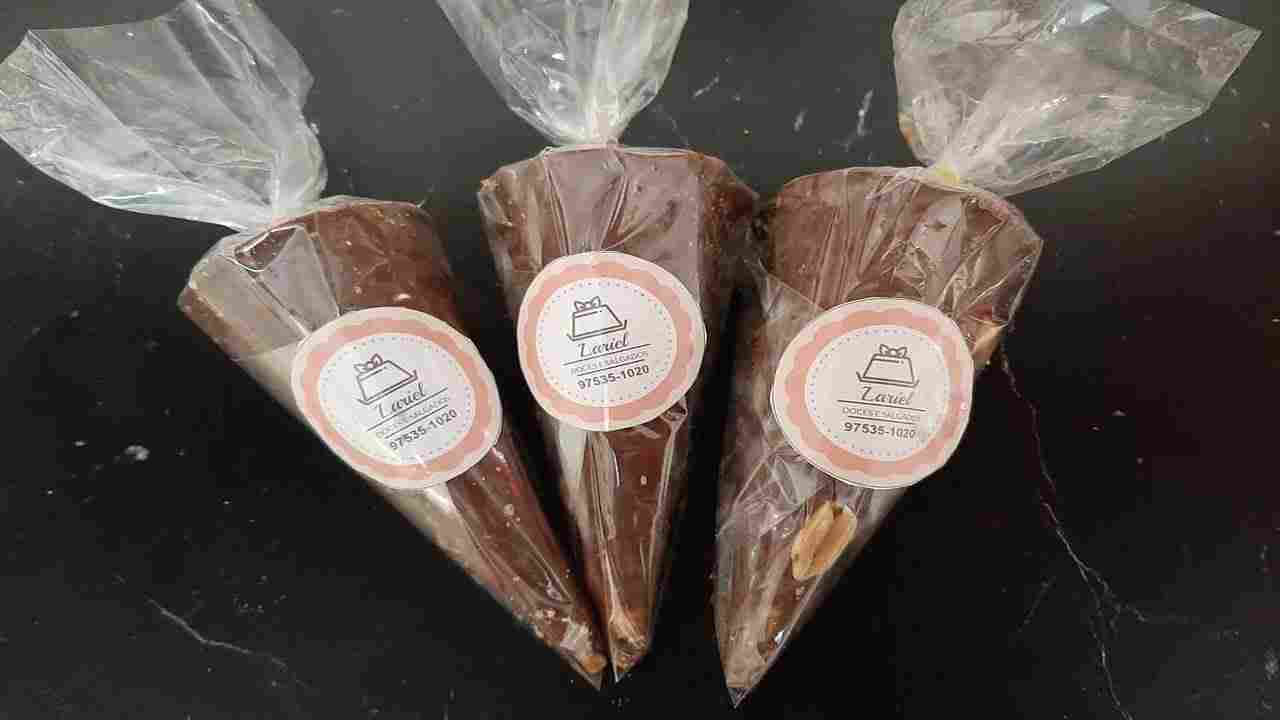 Como Fazer Cone Trufado de Amendoim