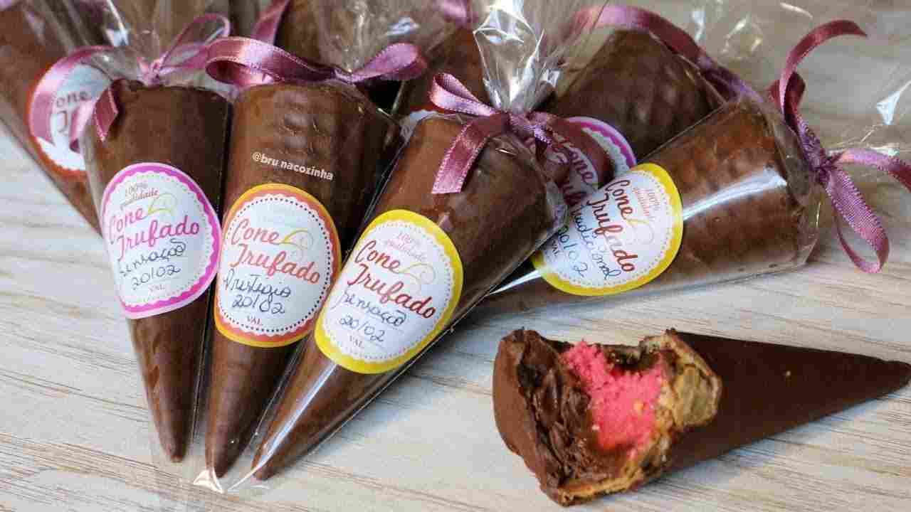Cone Trufado - Cone Recheado