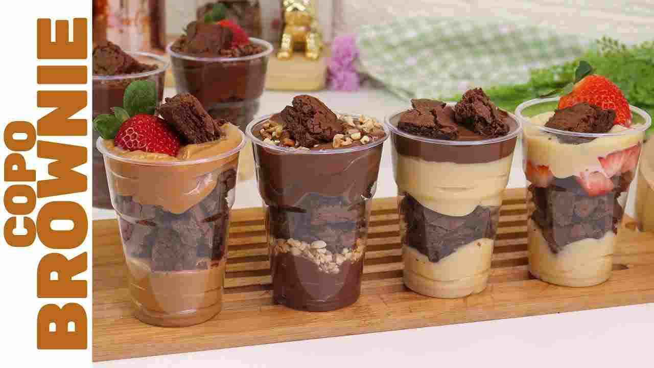 Copo Brownie Perfeito: 6 Sabores para Você Faturar! Fáceis de Fazer e Super Lucrativos!
