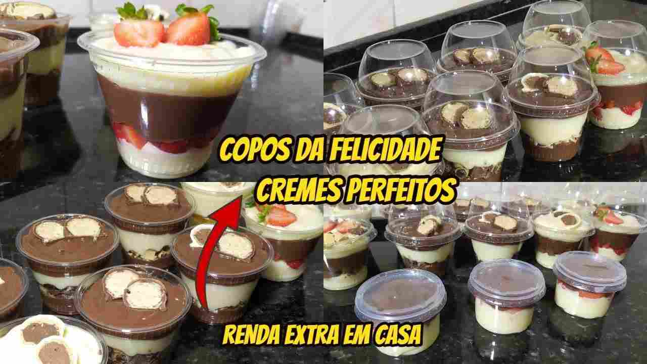 Copo da Felicidade L os Melhores Cremes para Sobremesas em Geral L Renda Extra em Casa e Giro Rapido