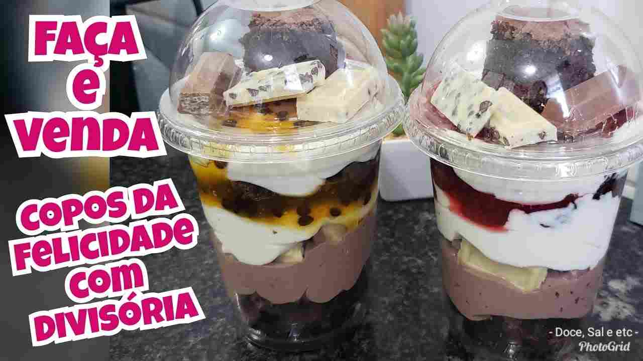 Copo da Felicidade Faça e Venda - Copo Bolha com Divisória