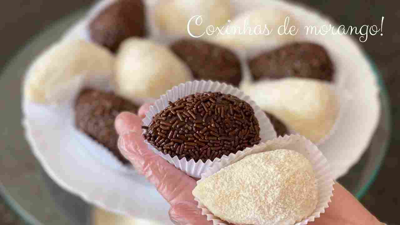 Faça Venda Coxinhas de Morango C/ Brigadeiro e Leite Ninho