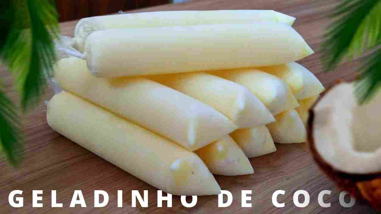 Geladinho de Coco Cremoso - Faça e Venda