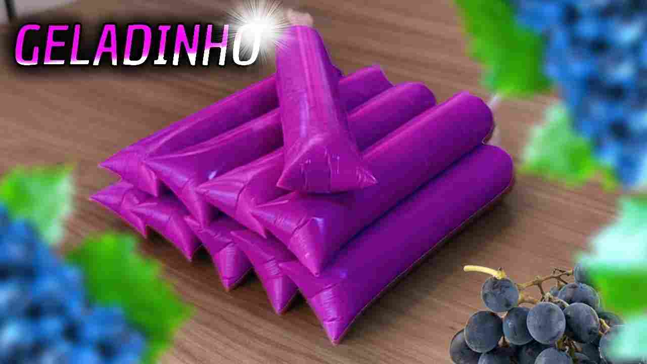 Geladinho Cremoso de Uva - Sem Leite Condensado
