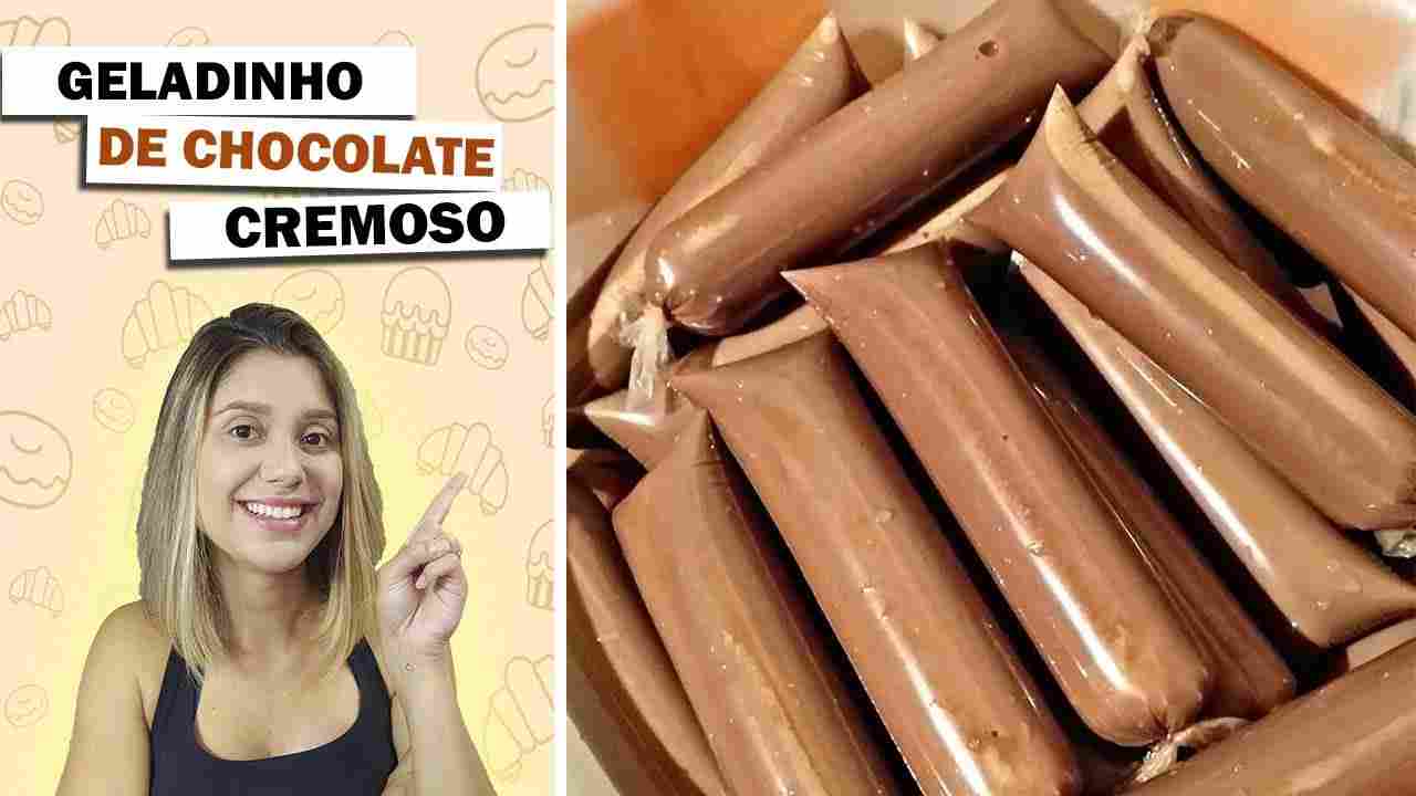 Geladinho de Chocolate Cremoso Rápido e Fácil Faça para Vender!