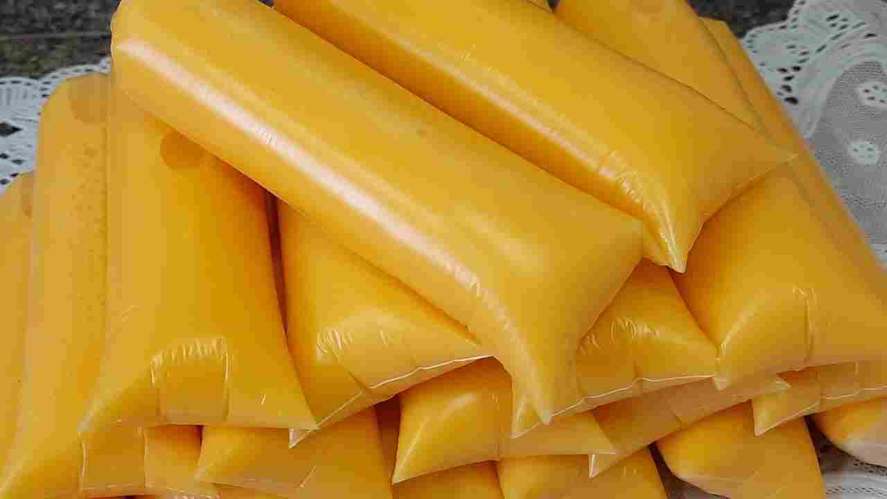 Sem Leite Condensado! Geladinho de Manga Cremoso com a Fruta