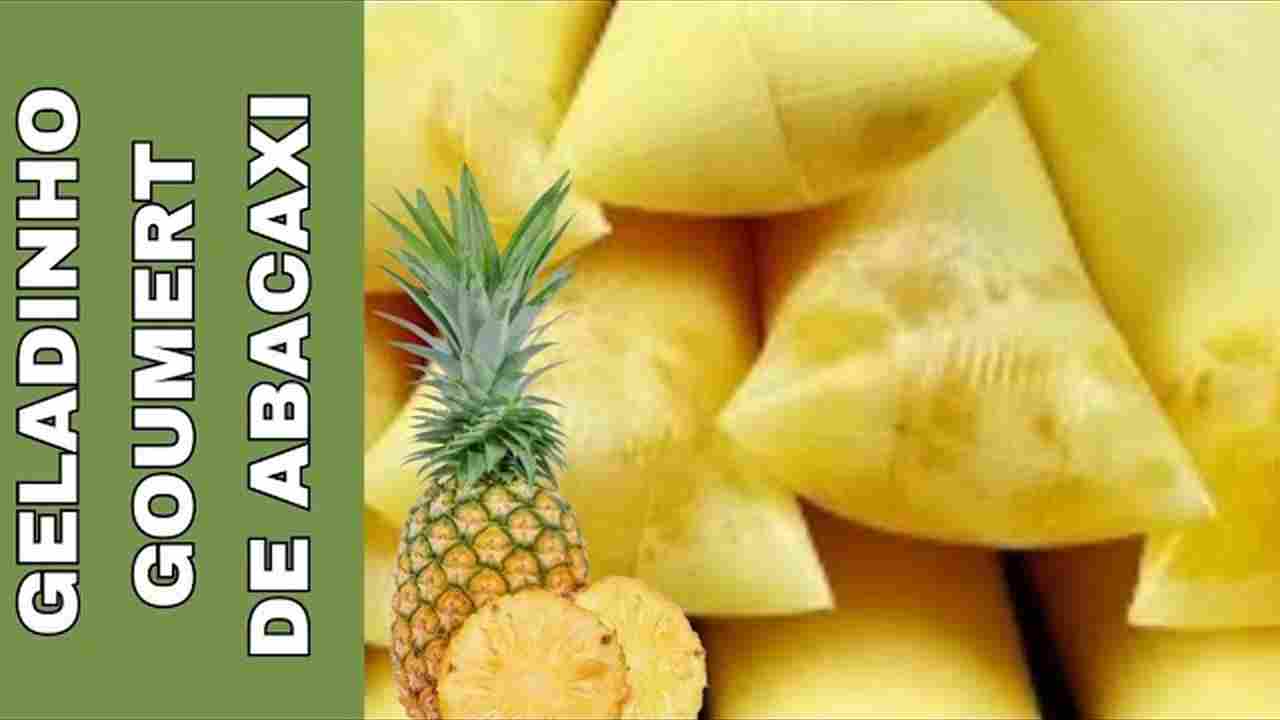 Geladinho Gourmet de Abacaxi da Fruta