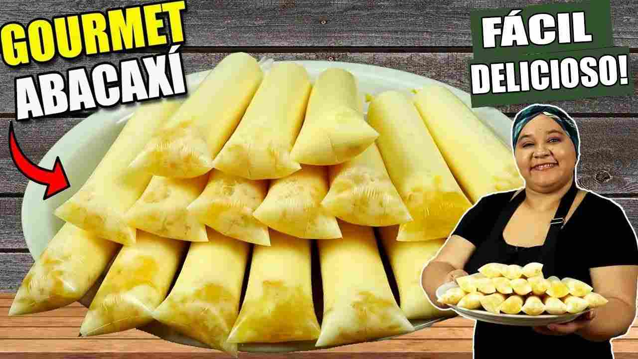 Faça e Venda !! Geladinho Gourmet de Abacaxi Cremoso Delicioso ! Cozinha sem Misterio