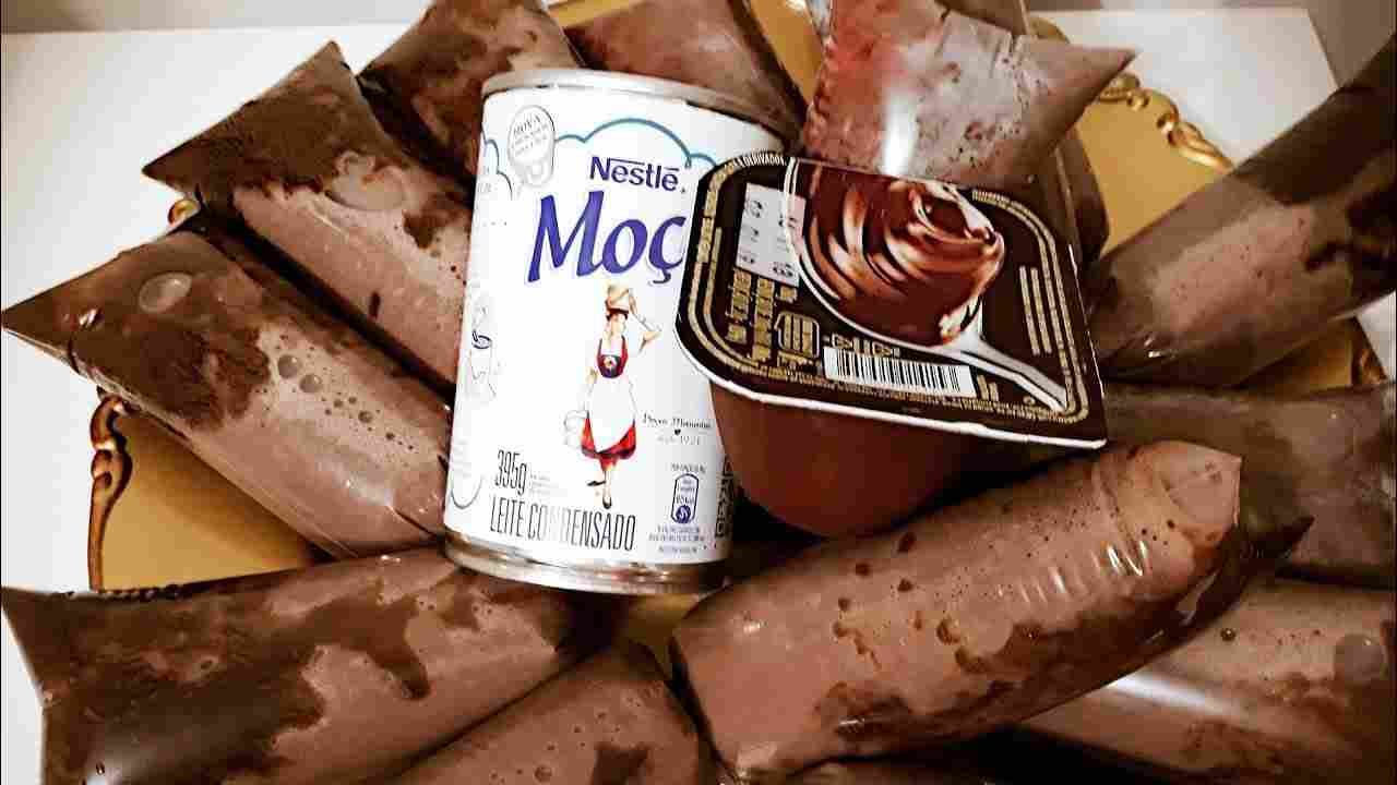 Geladinho Gourmet de Brigadeiro com Leite Moça